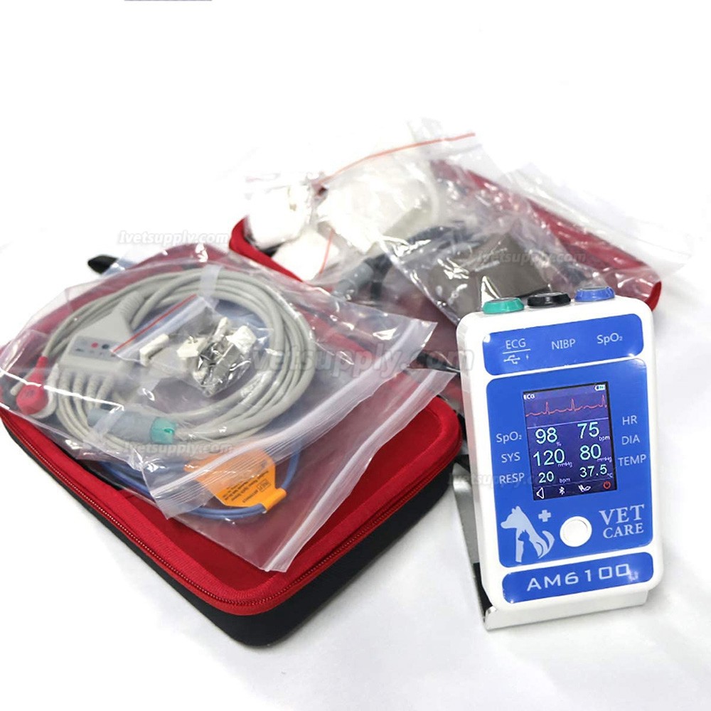 Vet Multiparameter Veterinary Monitor Veterinary Use Digital Blood Pressure Monitor